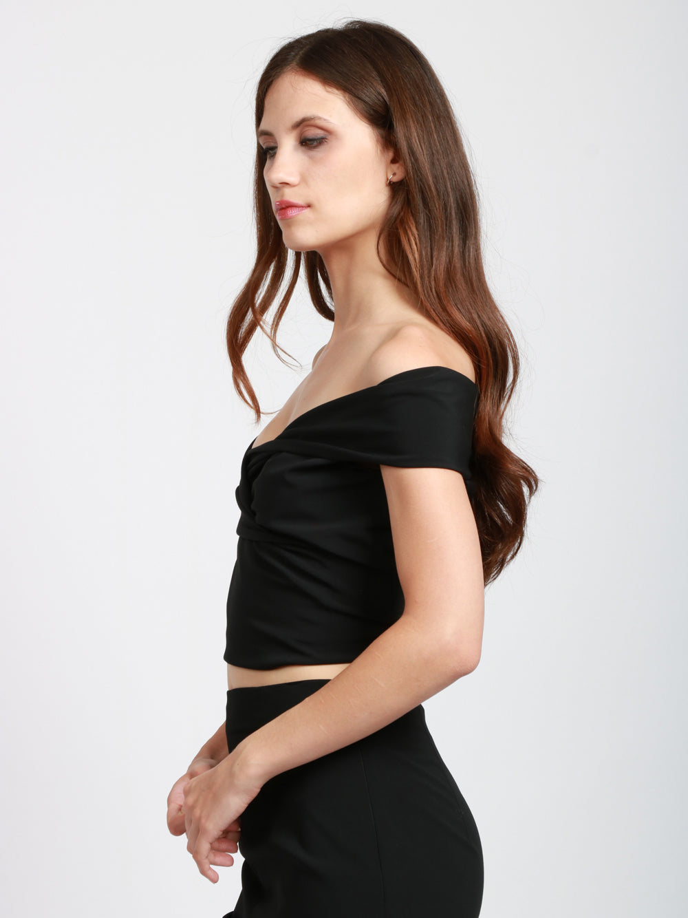 ALBERTA FERRETTI Top smanicato scollo V Nero Nero