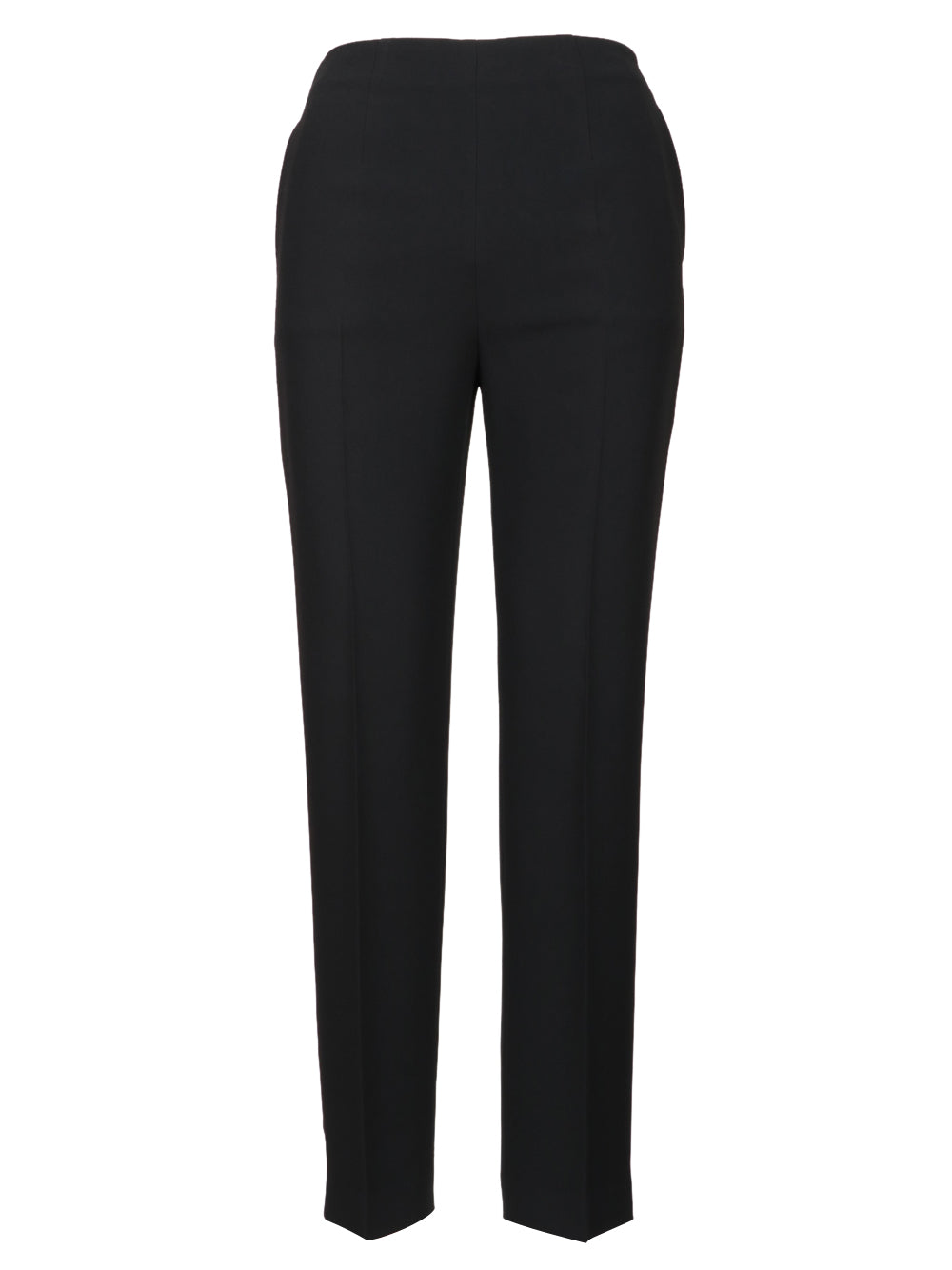 ALBERTA FERRETTI Pantaloni in Cady Neri con Gamba Dritta Nero