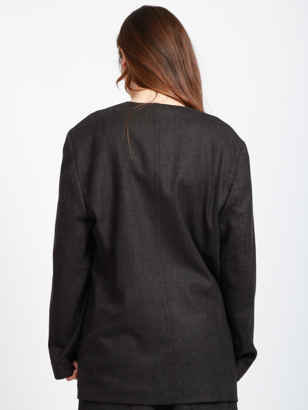 ALBERTA FERRETTI Giacca Top scollo a V Mono Petto Grigia Grigio Antracite