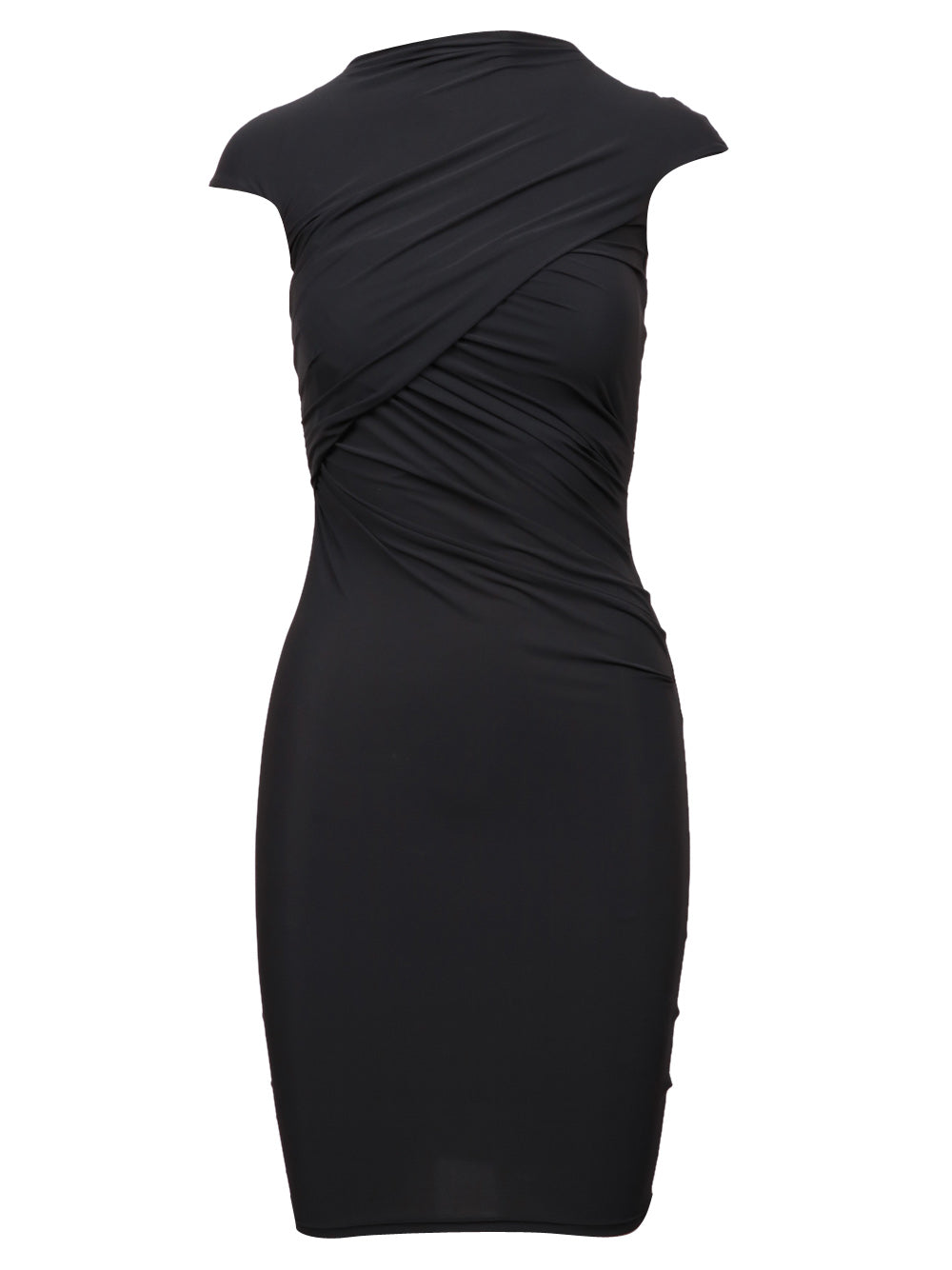 AMAZUIN Vestito Birgit Tubino Corto Nero Nero