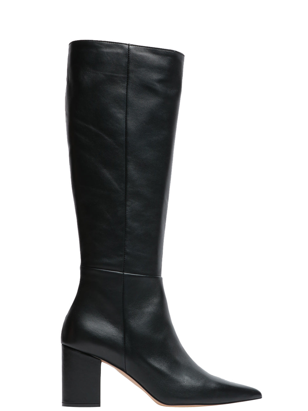 ARIA SHOES Stivali a Punta in Pelle Neri Nero