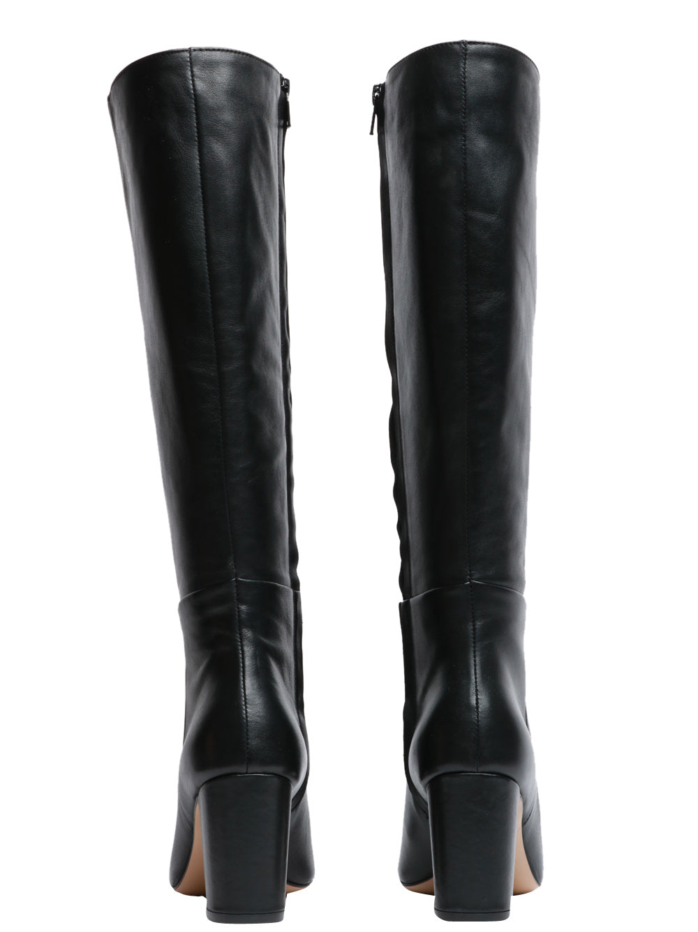 ARIA SHOES Stivali a Punta in Pelle Neri Nero