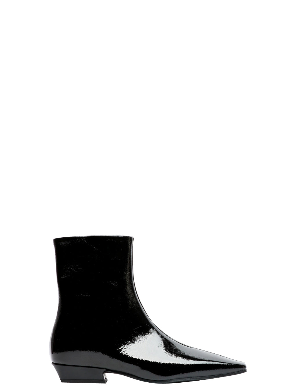BIANCA DI Stivali Tronchetto in Pelle Laccata Neri Nero