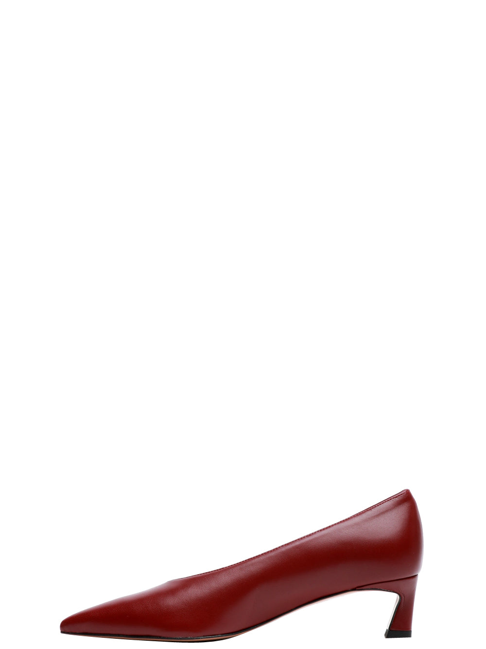BIANCA DI Scarpe Décolleté in Pelle Bordeaux a Punta Bordeaux