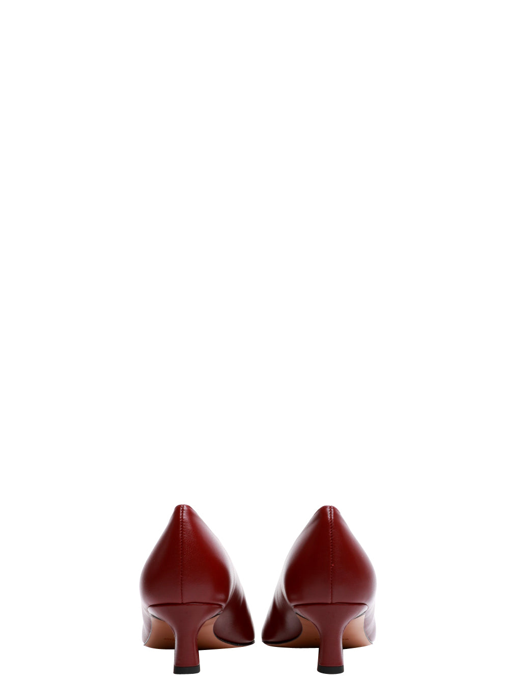 BIANCA DI Scarpe Décolleté in Pelle Bordeaux a Punta Bordeaux