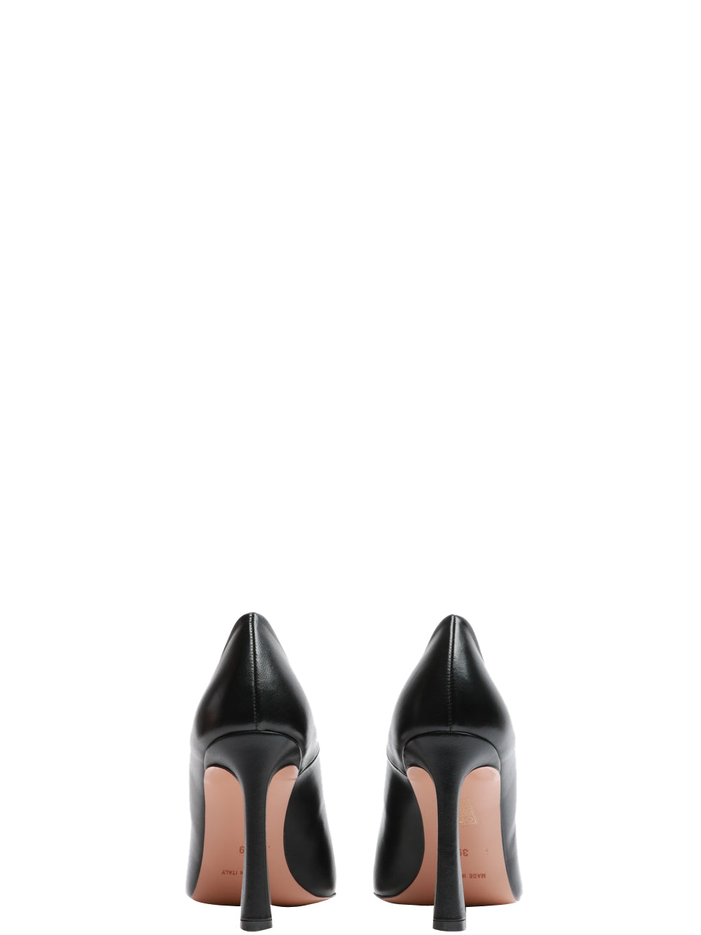 BIANCA DI Scarpe Décolleté in Pelle Nere con Tacco Alto Nero