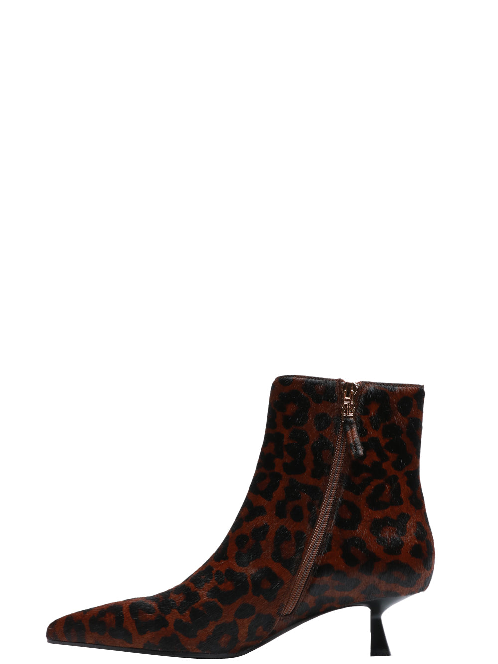 BIBI LOU Stivali Tronchetto Sakura in Cavallino Animalier Marrone/nero