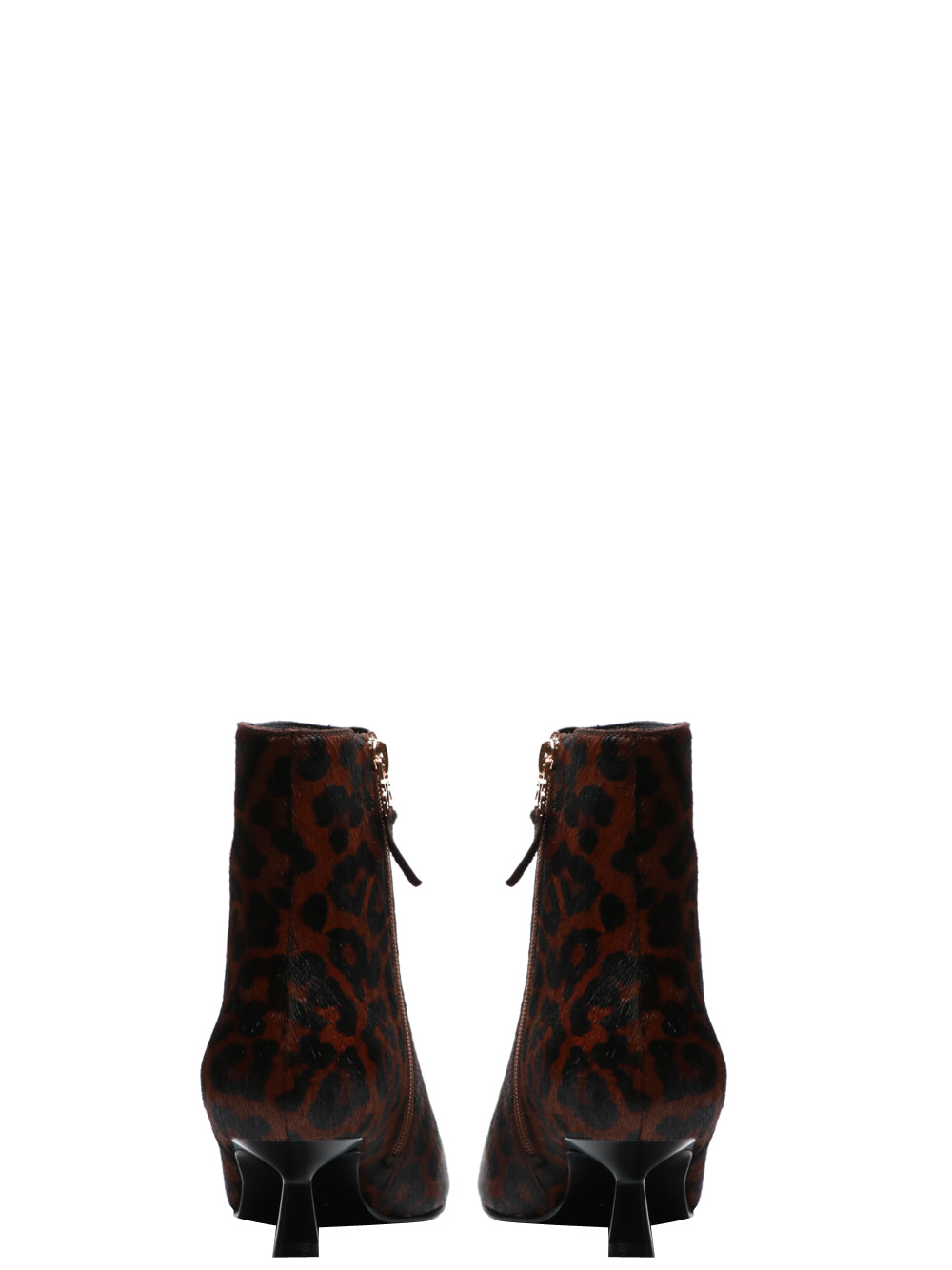 BIBI LOU Stivali Tronchetto Sakura in Cavallino Animalier Marrone/nero