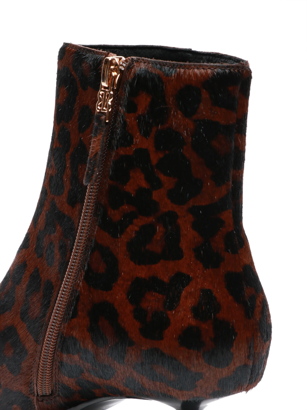 BIBI LOU Stivali Tronchetto Sakura in Cavallino Animalier Marrone/nero