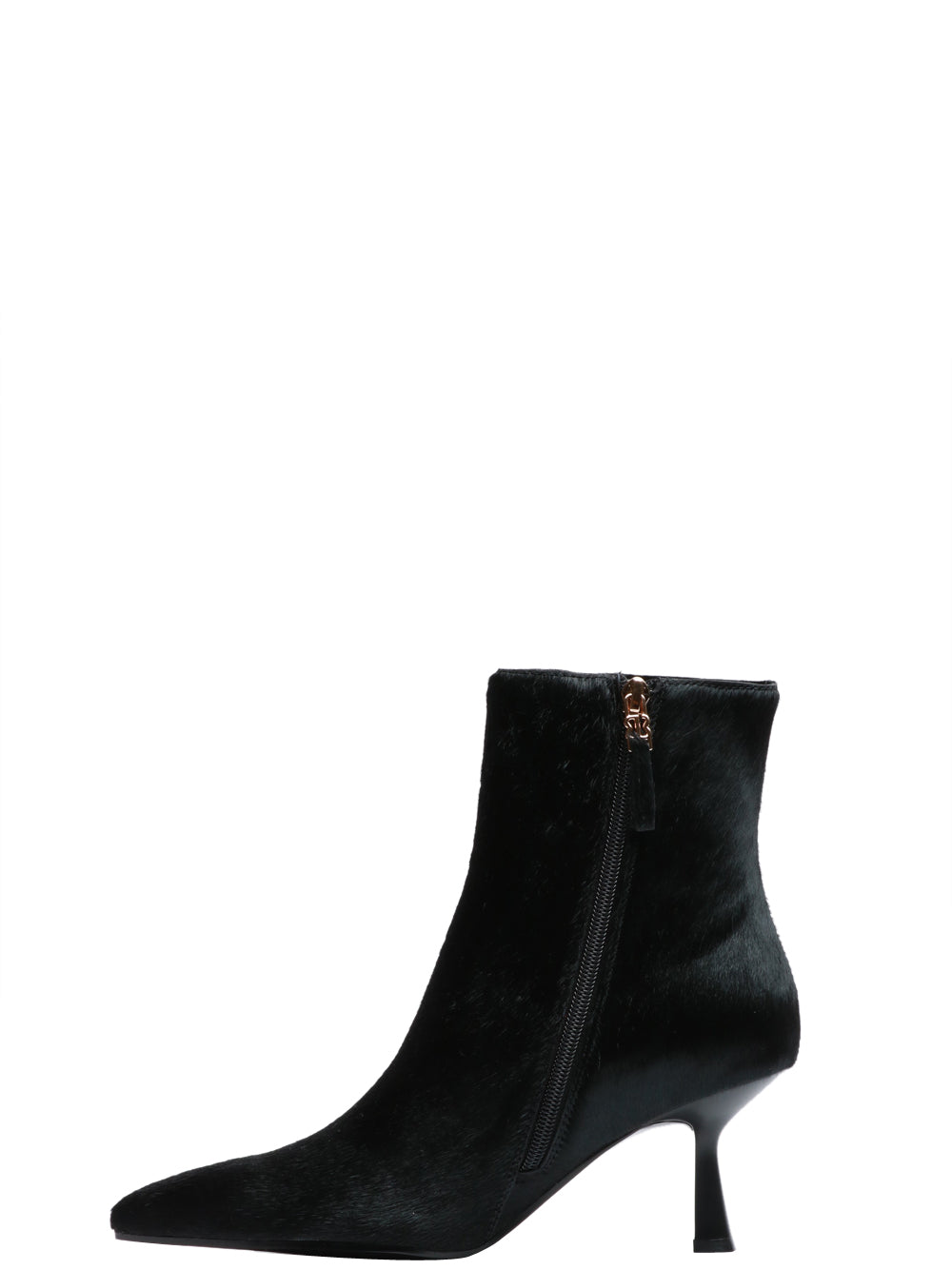 BIBI LOU Stivali Tronchetto Sakura a Punta in Cavallino Neri Nero