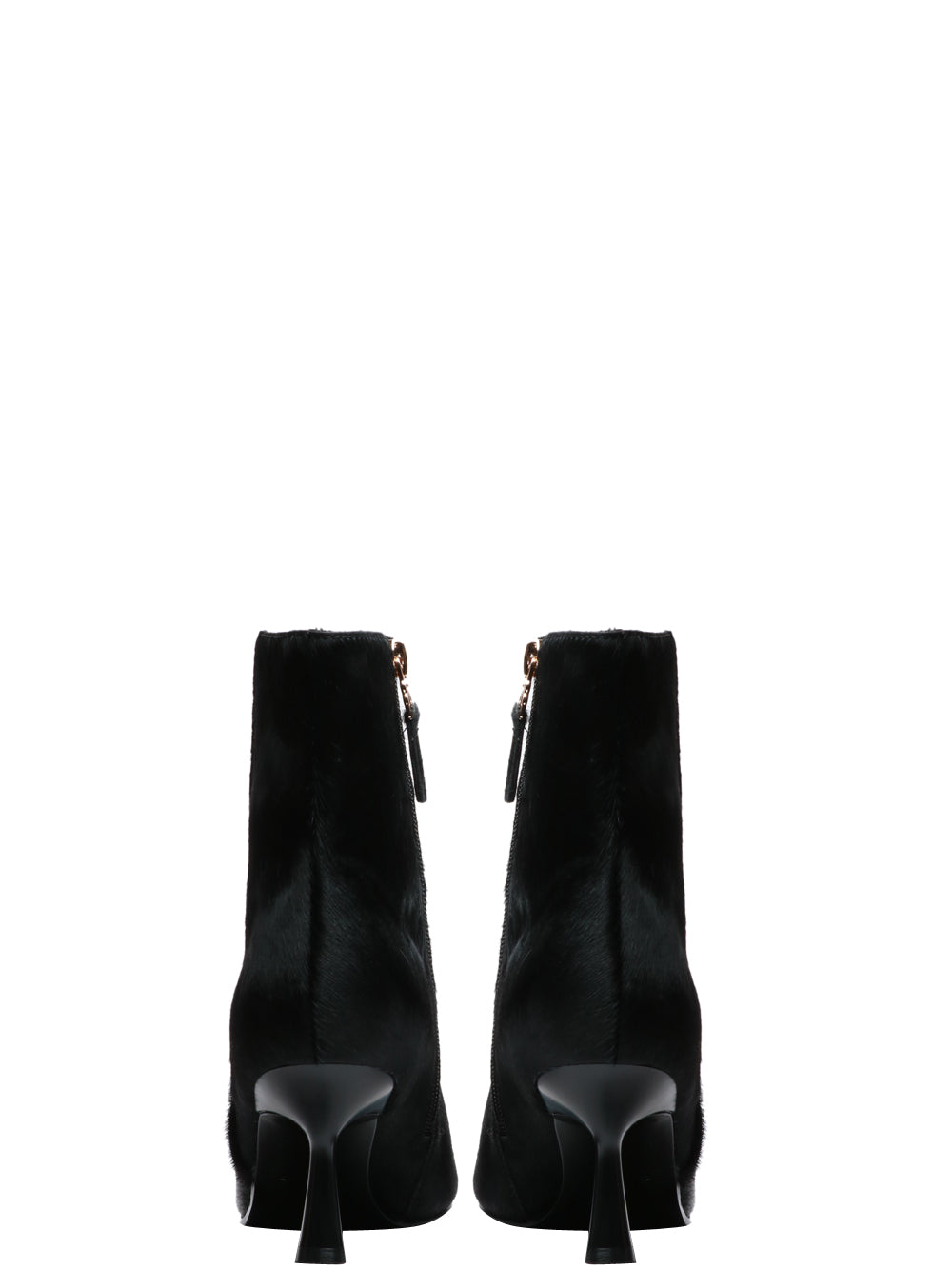 BIBI LOU Stivali Tronchetto Sakura a Punta in Cavallino Neri Nero