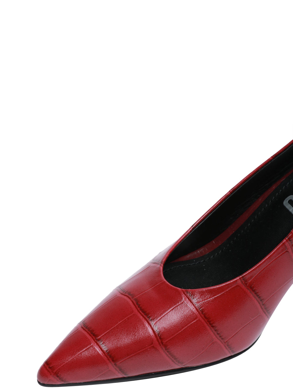 BIBI LOU Scarpe Décolleté Tiare in Pelle Croco Bordeaux Bordeaux