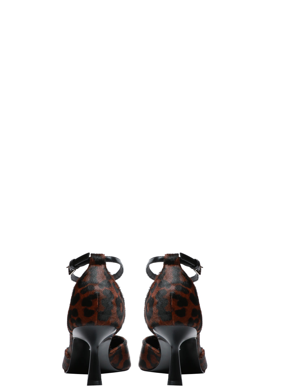 BIBI LOU Scarpe Décolleté Canna T-Bar in Cavallino Animalier Maculata