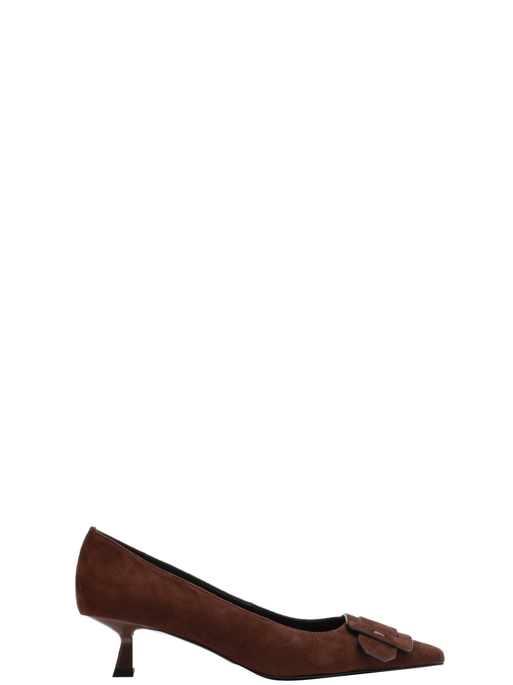 BIBI LOU Scarpe Décolleté Altair a Punta in Suede Testa di Moro Testa di moro