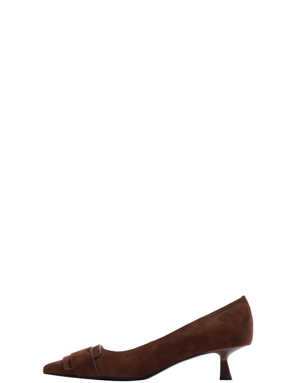 BIBI LOU Scarpe Décolleté Altair a Punta in Suede Testa di Moro Testa di moro