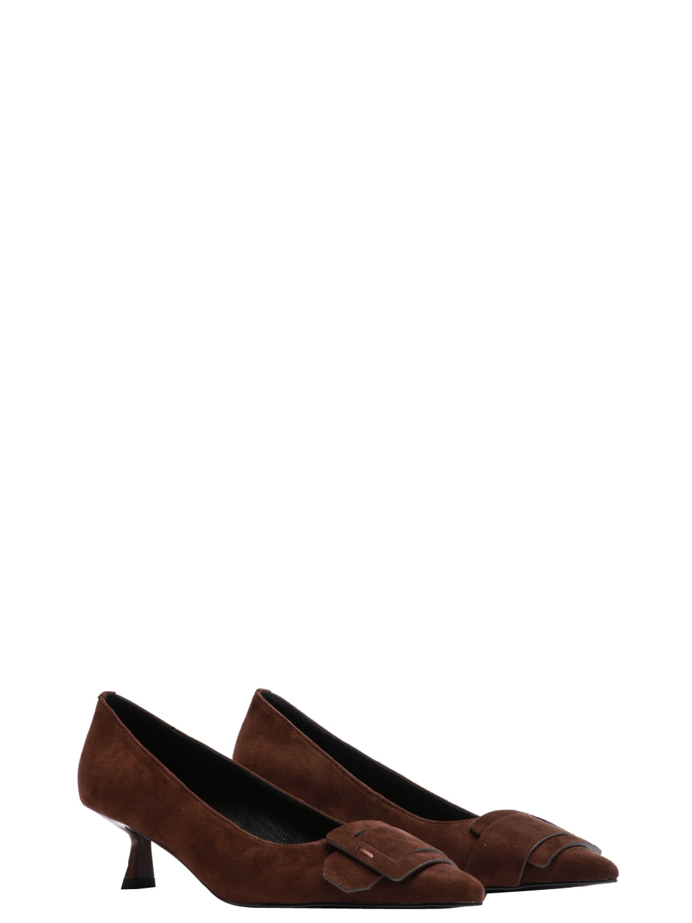 BIBI LOU Scarpe Décolleté Altair a Punta in Suede Testa di Moro Testa di moro