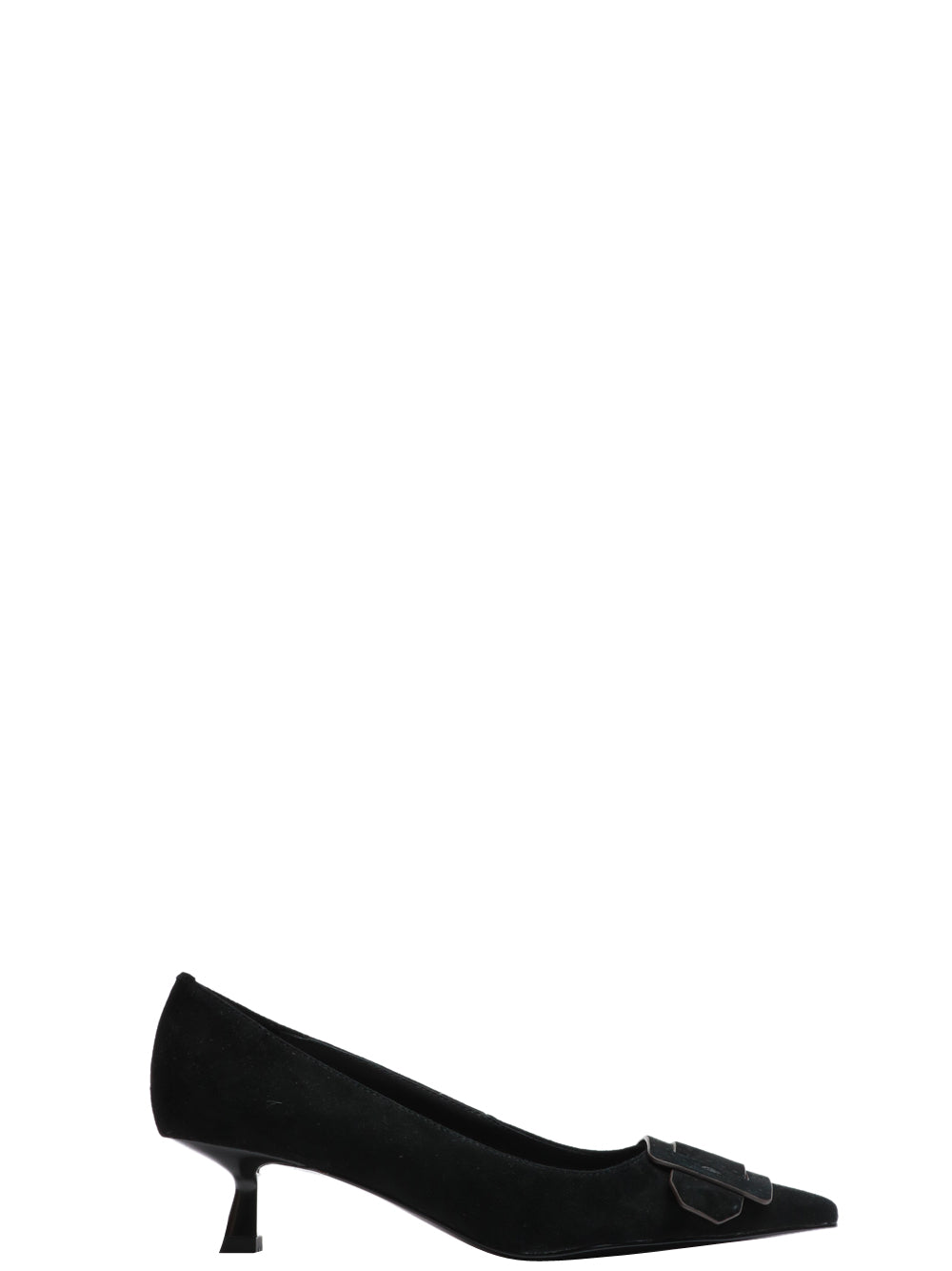 BIBI LOU Scarpe Décolleté Altair a Punta in Suede Nere Nero