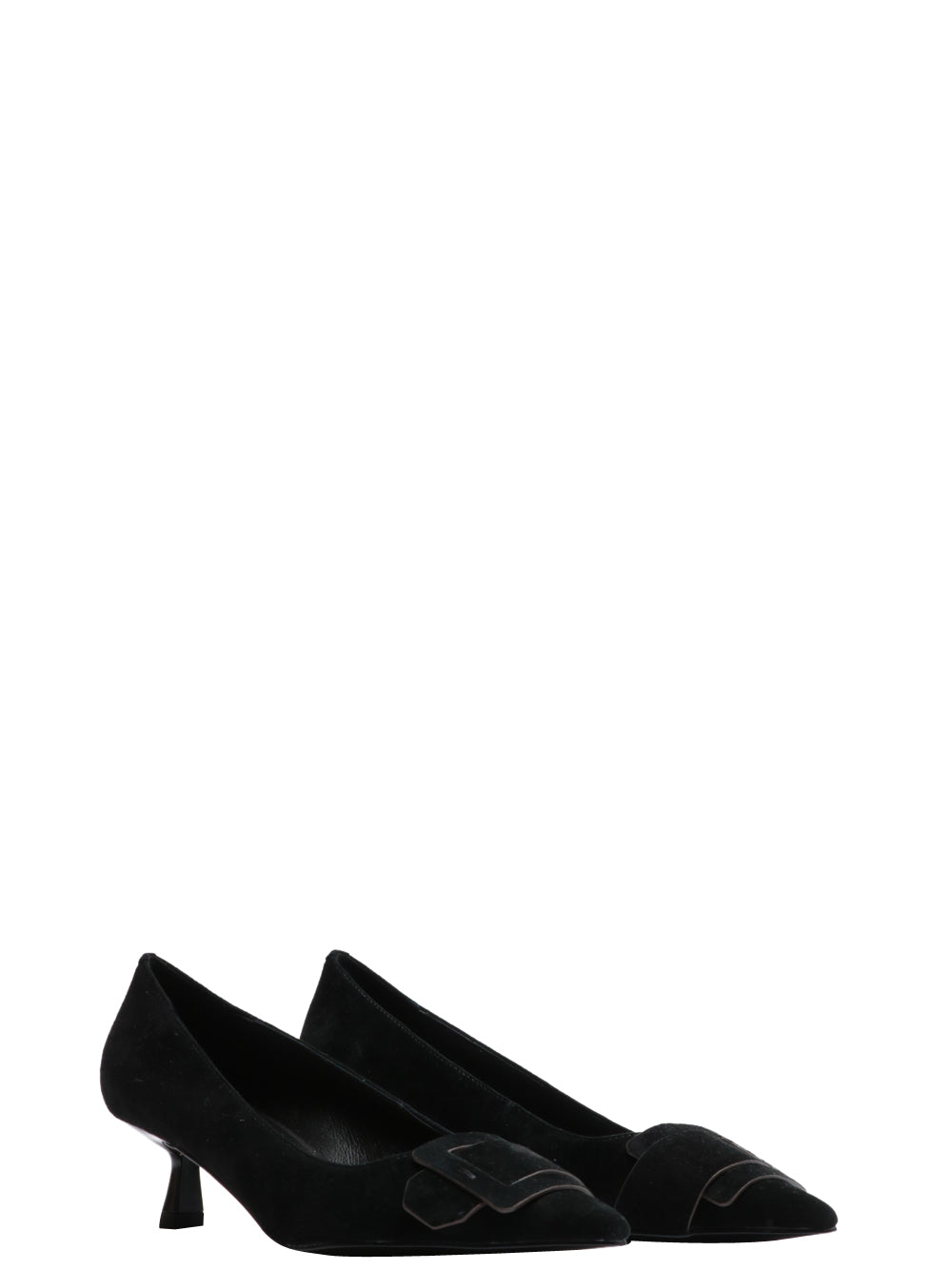 BIBI LOU Scarpe Décolleté Altair a Punta in Suede Nere Nero