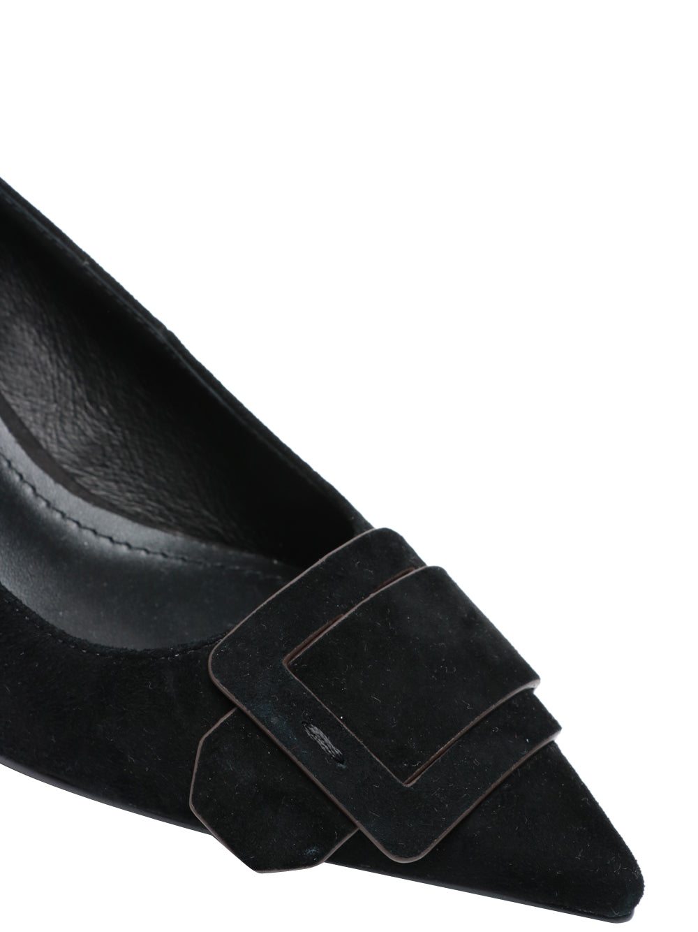 BIBI LOU Scarpe Décolleté Altair a Punta in Suede Nere Nero