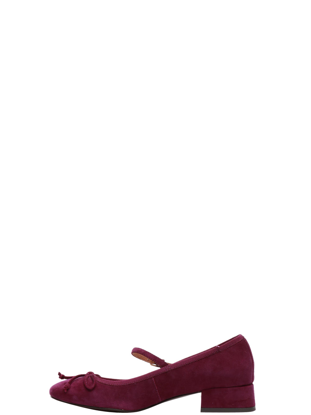 BIBI LOU Scarpe Ballerina Suzy in Pelle Scamosciata Vinaccio Melanzana