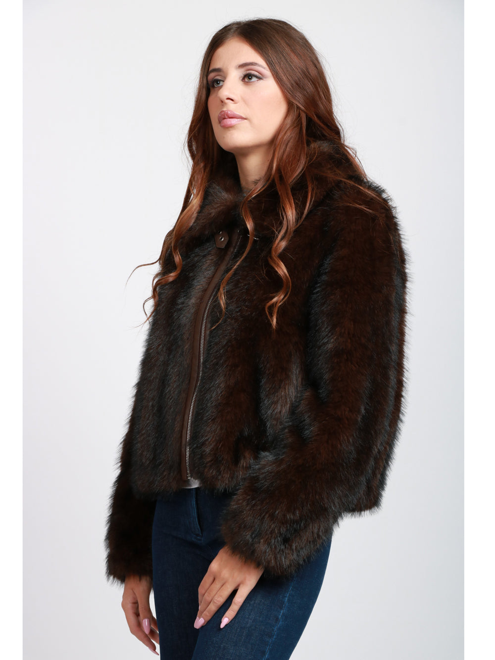 BULLY Giubbino in Ecopelliccia Marrone Marrone