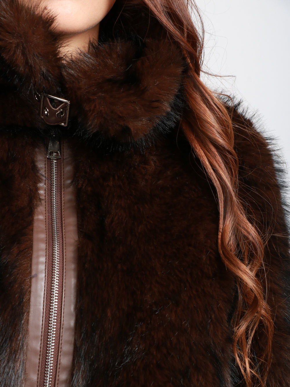 BULLY Giubbino in Ecopelliccia Marrone Marrone