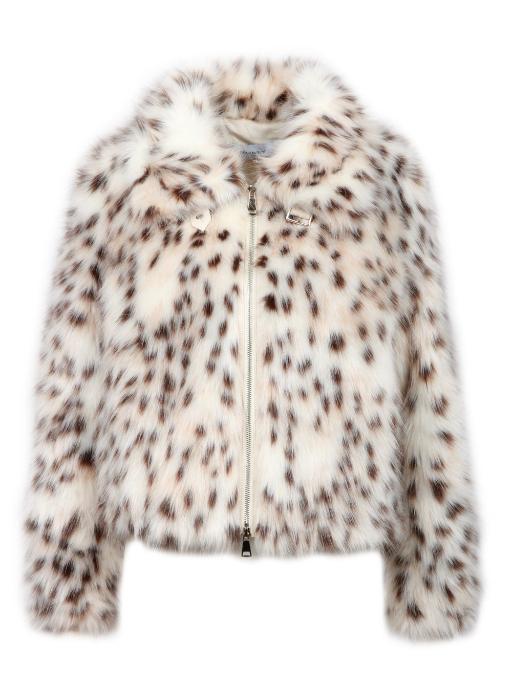 BULLY Giubbino in Ecopelliccia Animalier Bianco e Nero Bianco/nero