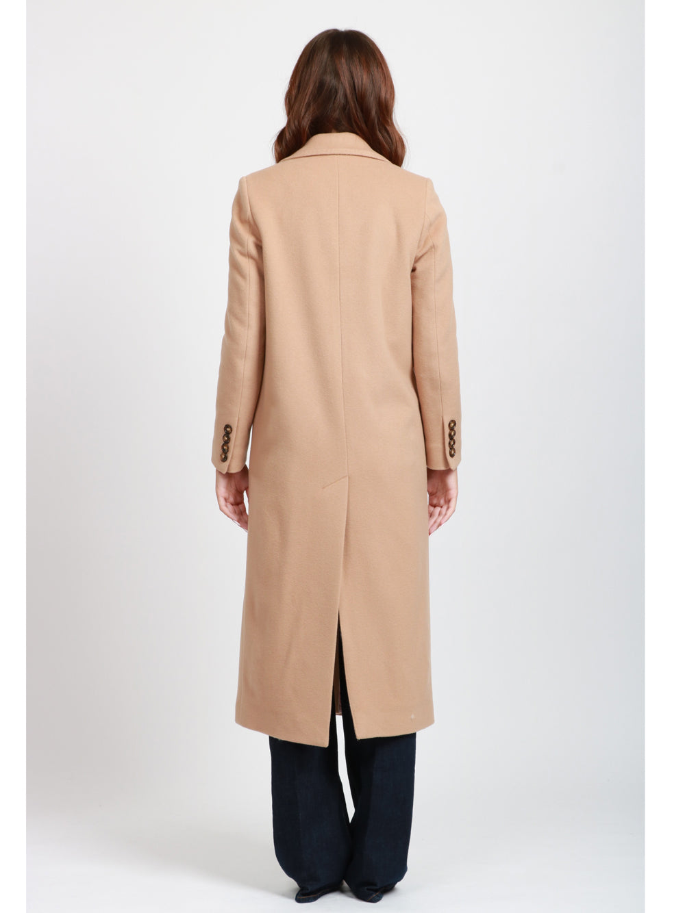 CHIARULLI Cappotto EOS Monopetto in Lana Vergine Cammello Camel