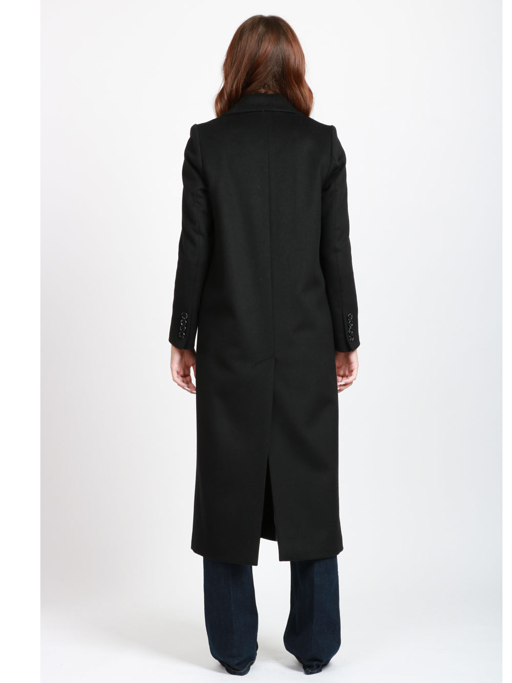CHIARULLI Cappotto EOS Monopetto in Lana Vergine Nero Nero