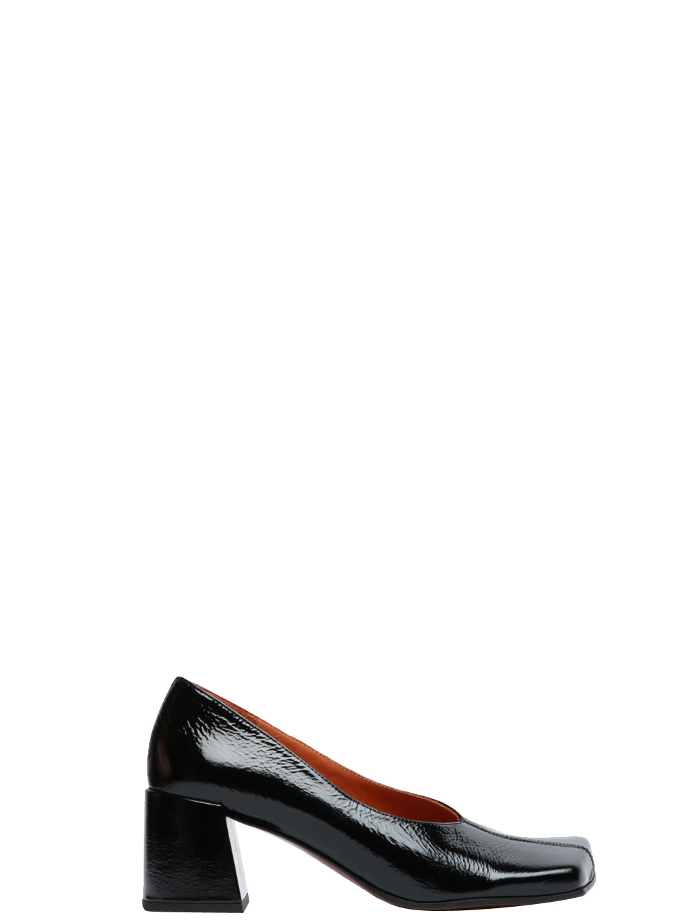 CHIE MIHARA Scarpe Décolleté Uranio in Pelle Verniciata Nera Nero