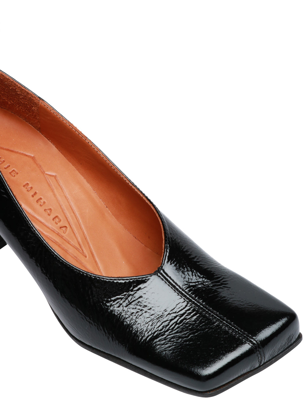 CHIE MIHARA Scarpe Décolleté Uranio in Pelle Verniciata Nera Nero