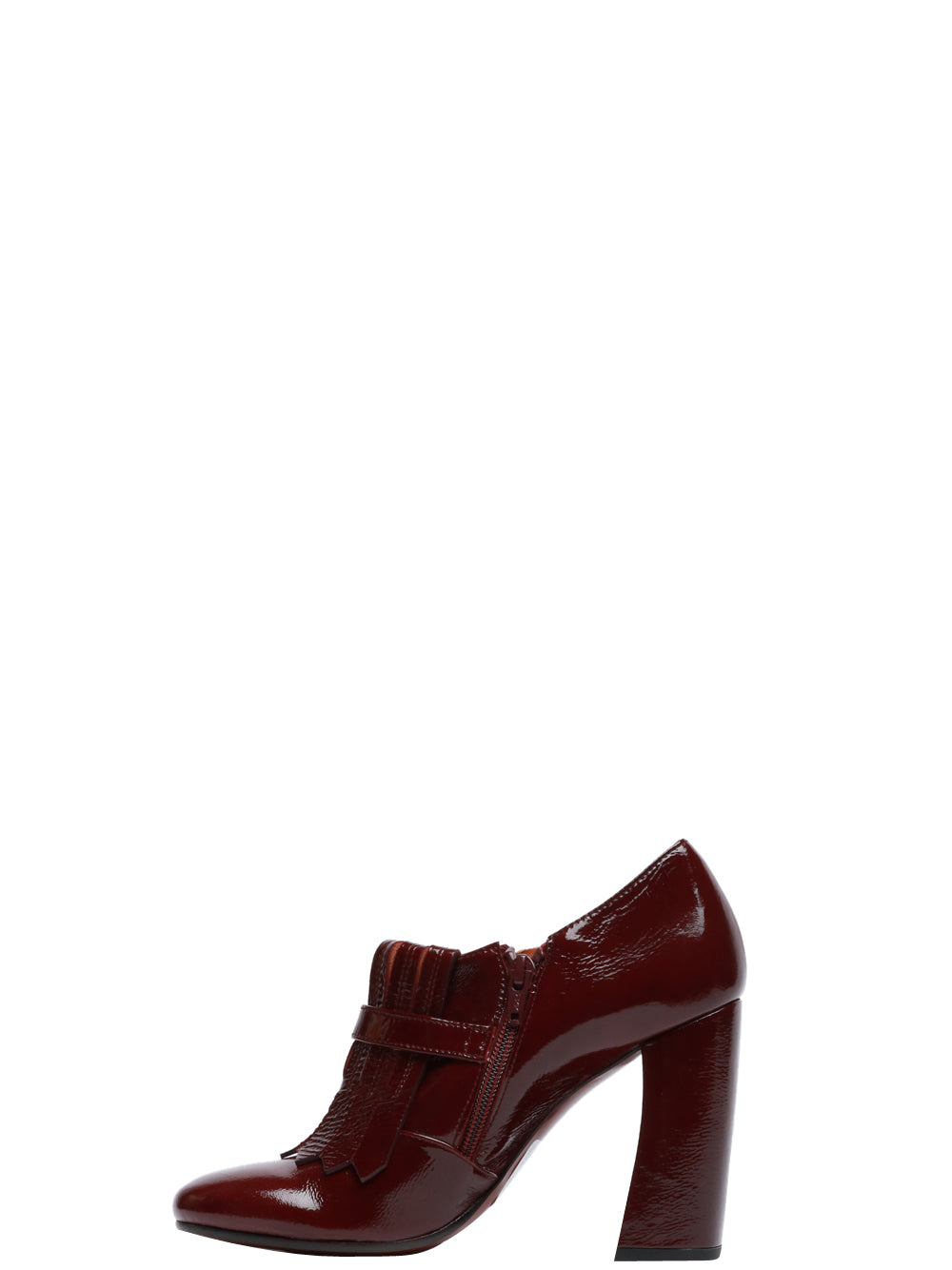 CHIE MIHARA Scarpe Wolker in Pelle Verniciata Bordeaux con Tacco Alto Bordeaux