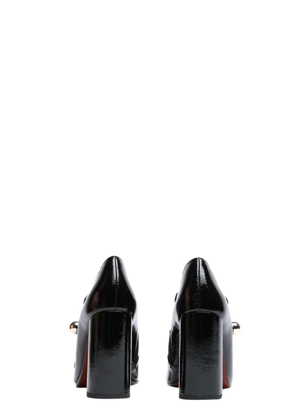 CHIE MIHARA Scarpe Wolker in Pelle Verniciata Nere con Tacco Alto Nero