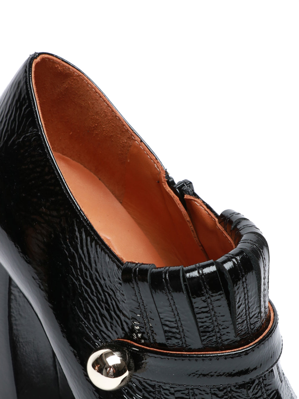 CHIE MIHARA Scarpe Wolker in Pelle Verniciata Nere con Tacco Alto Nero