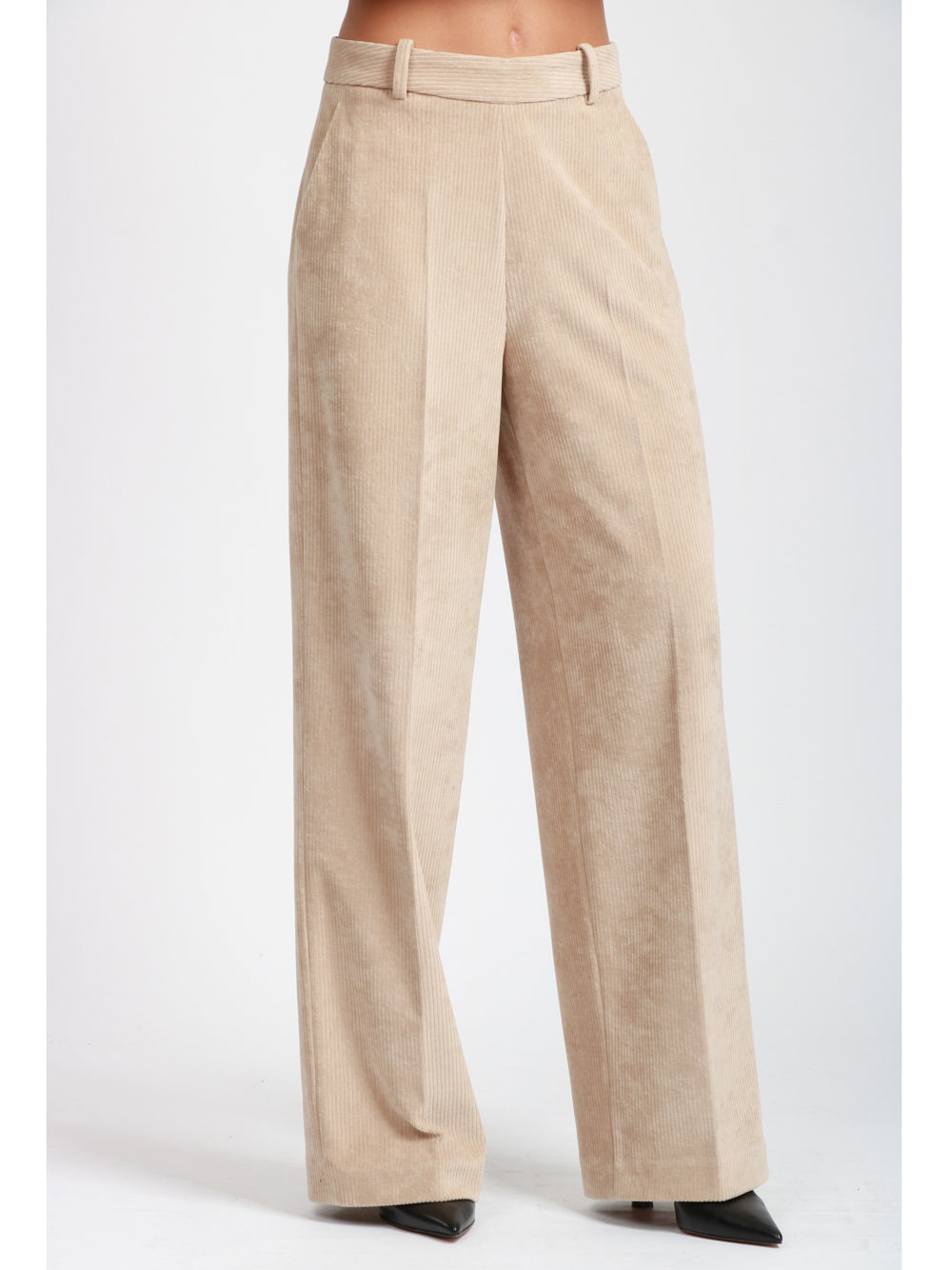 CIRCOLO 1901 Pantaloni in Velluto Beige a Coste Beige