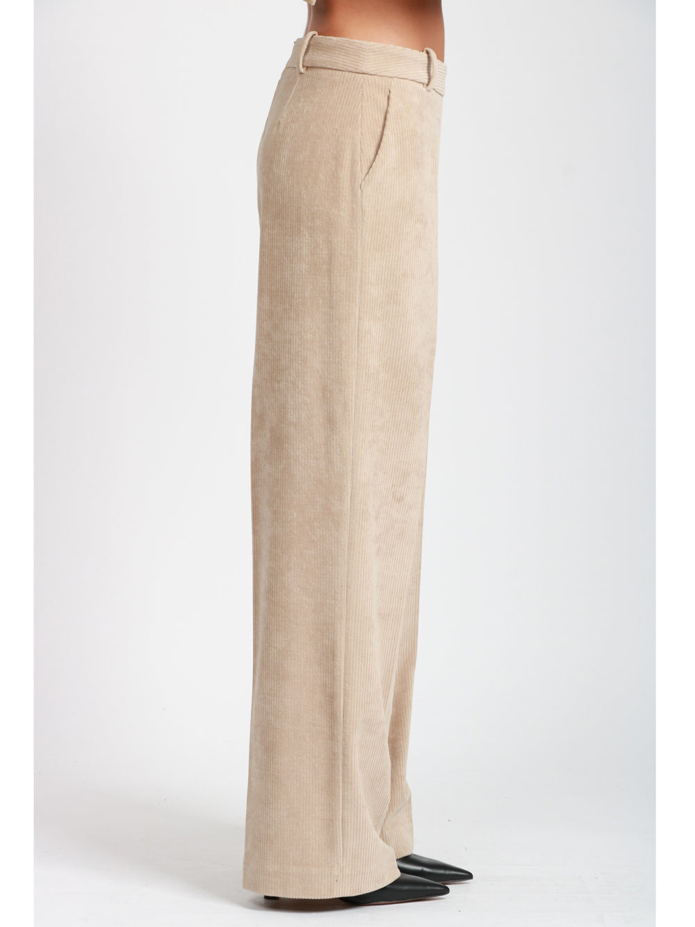 CIRCOLO 1901 Pantaloni in Velluto Beige a Coste Beige