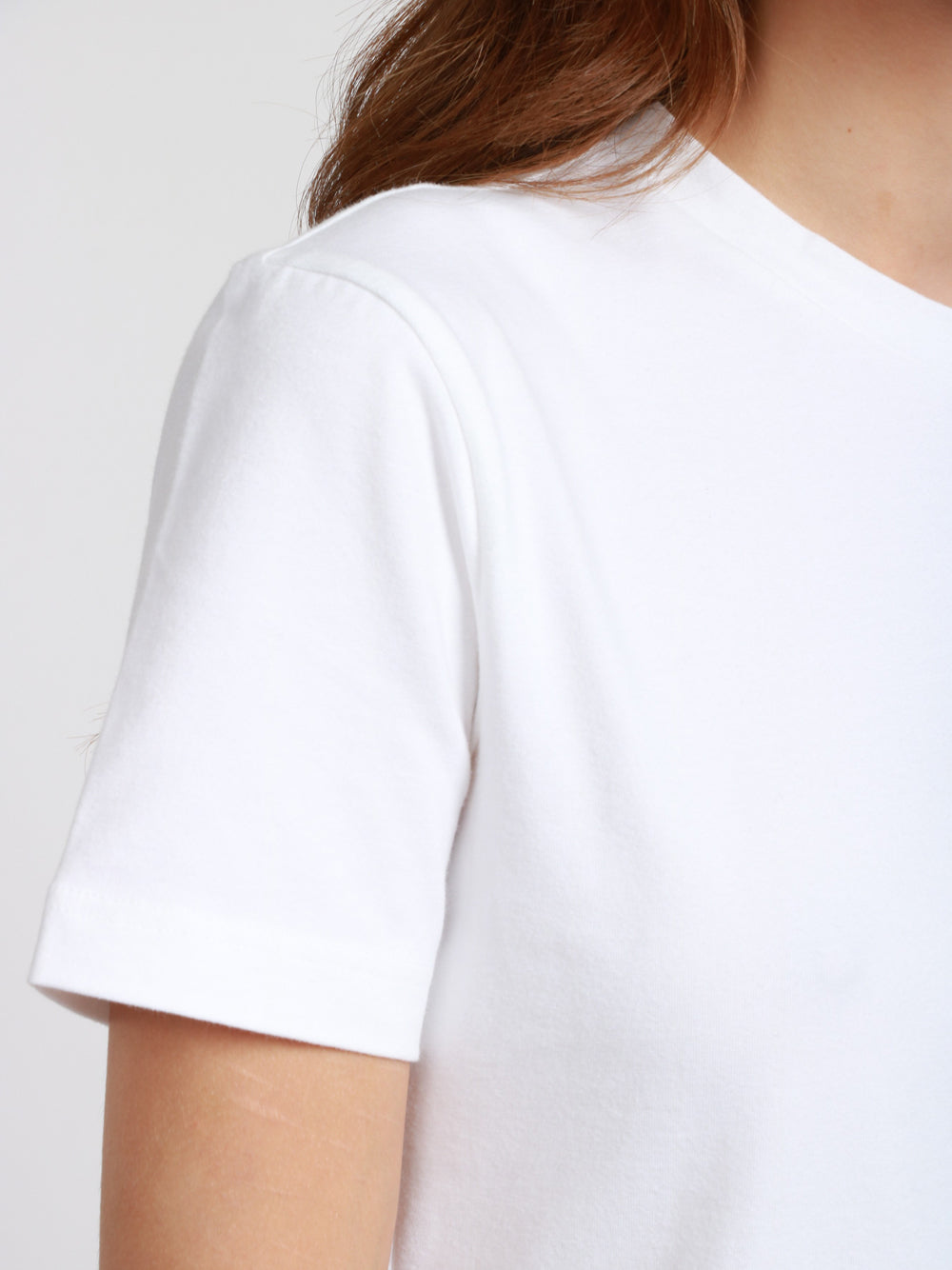 CIRCOLO 1901 T-shirt in Cotone Bianca Girocollo a Tinta Unita Bianco