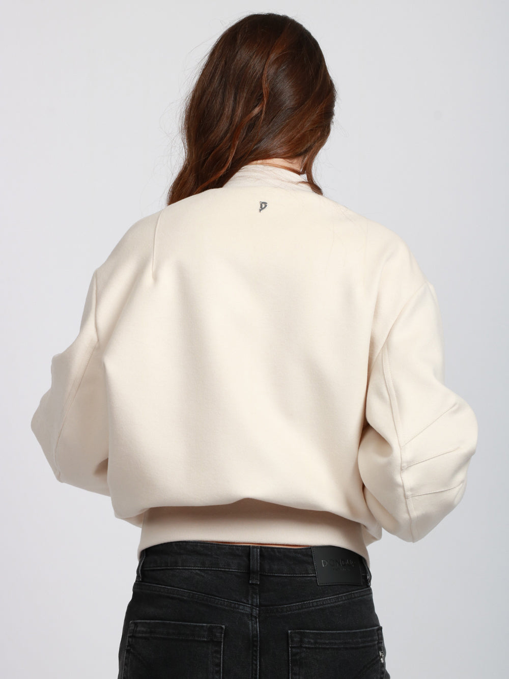 DONDUP Bomber Imbottito in Cashmere Panna Panna