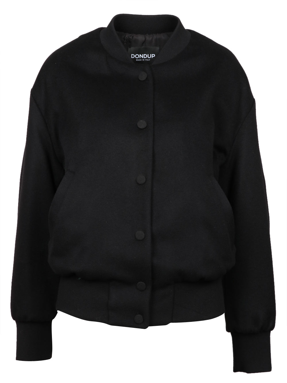 DONDUP Bomber Imbottito in Cashmere Nero Nero