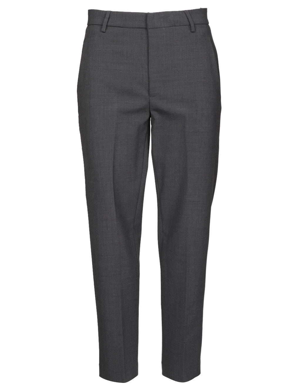 DONDUP Pantaloni Nima in Misto Lana Grigi Grigio Antracite