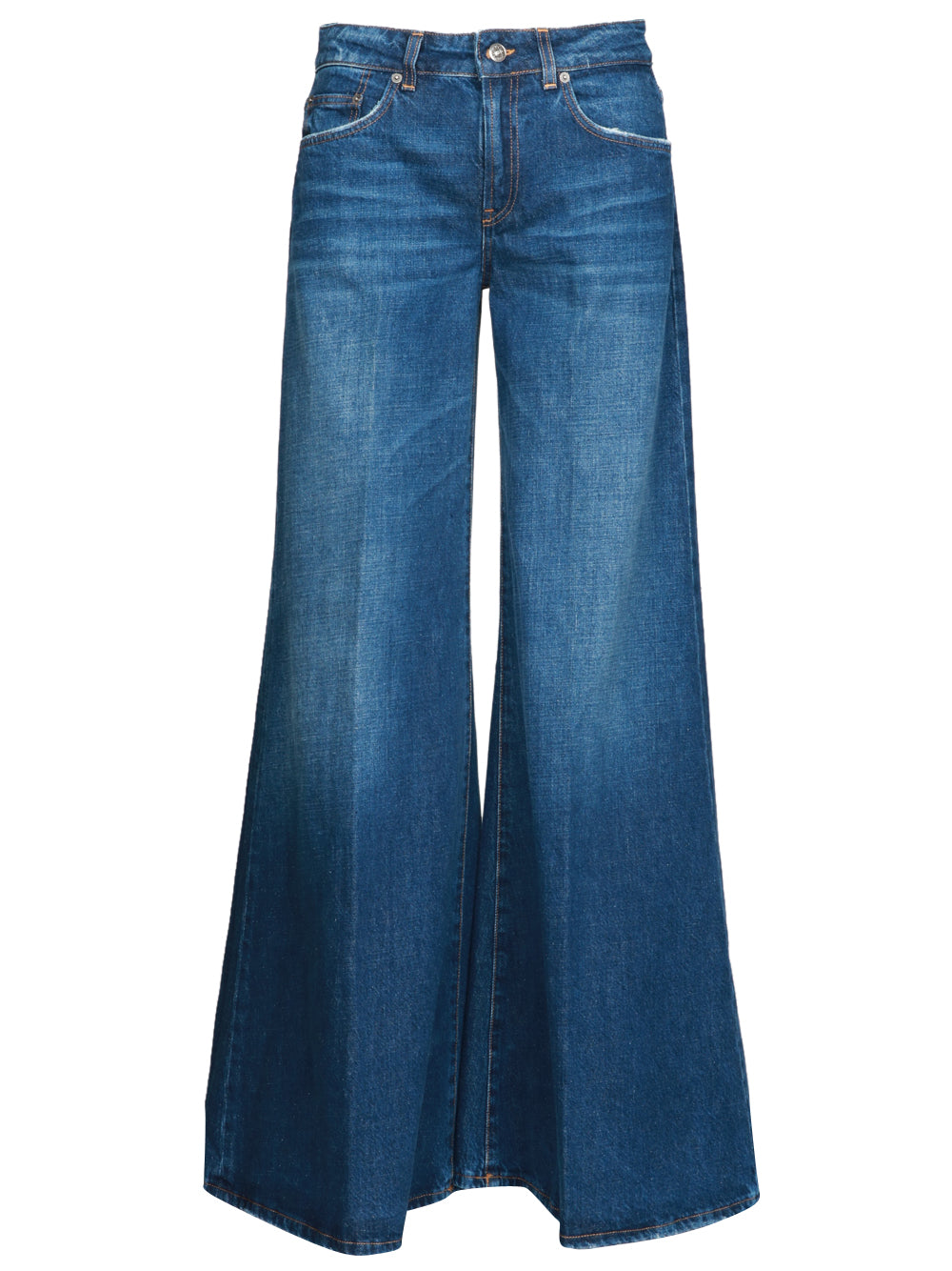 DONDUP Jeans Marlen Wide Leg in Denim Blu Denim