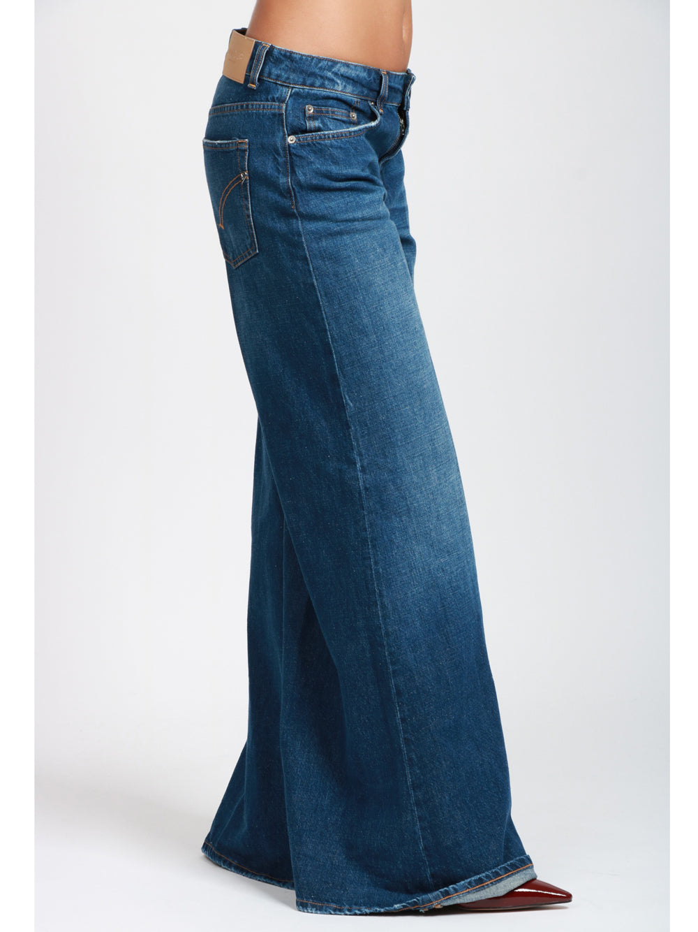 DONDUP Jeans Marlen Wide Leg in Denim Blu Denim