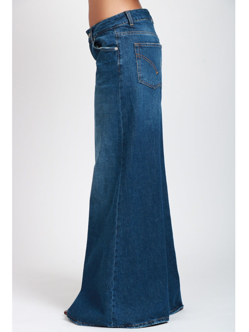 DONDUP Jeans Marlen Wide Leg in Denim Blu Denim