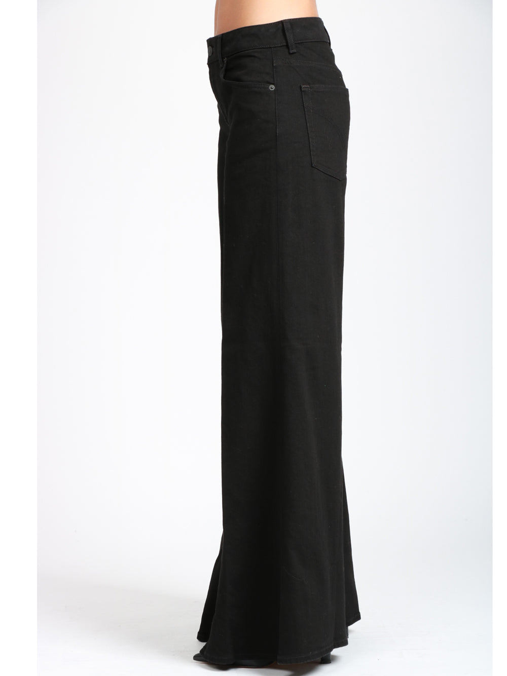 DONDUP Pantaloni Marlen Wide Leg Neri Denim Nero