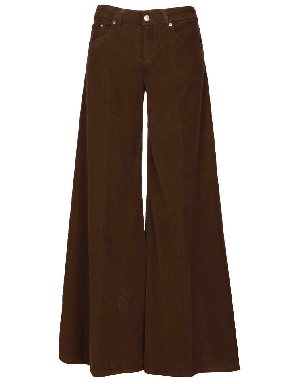 DONDUP Pantaloni Marlen in Velluto Testa di Moro Testa di moro