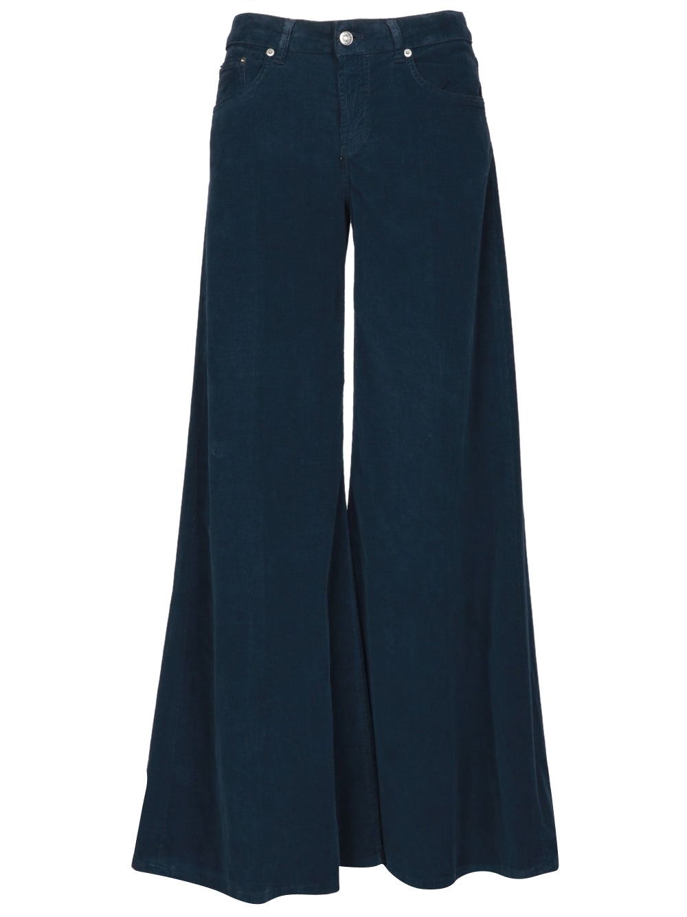 DONDUP Pantaloni Marlen in Velluto Blu Blu