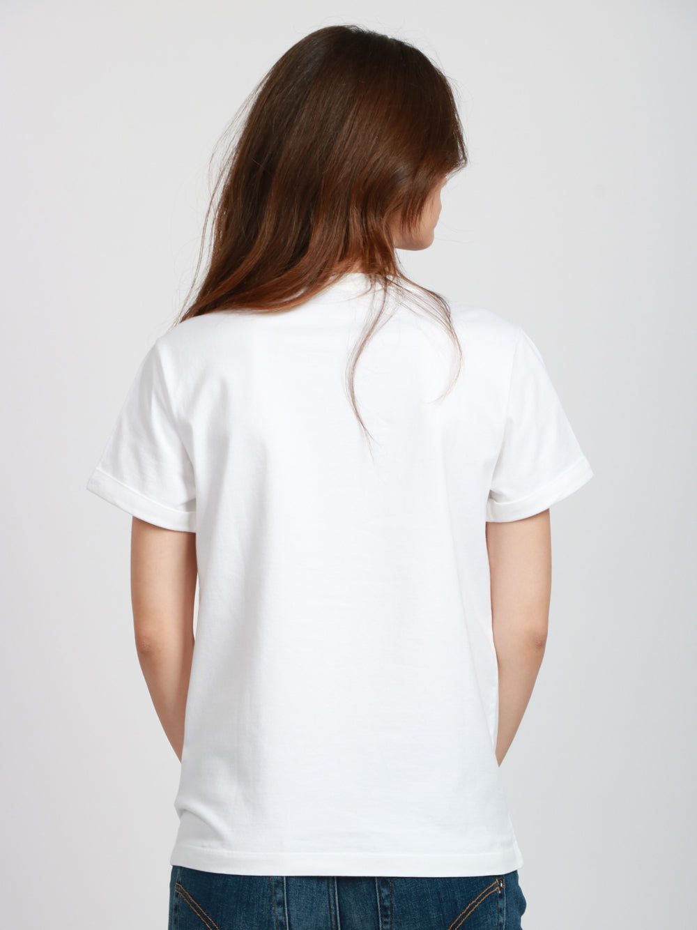 DONDUP T-shirt Girocollo in Cotone Bianca Basica Bianco latte