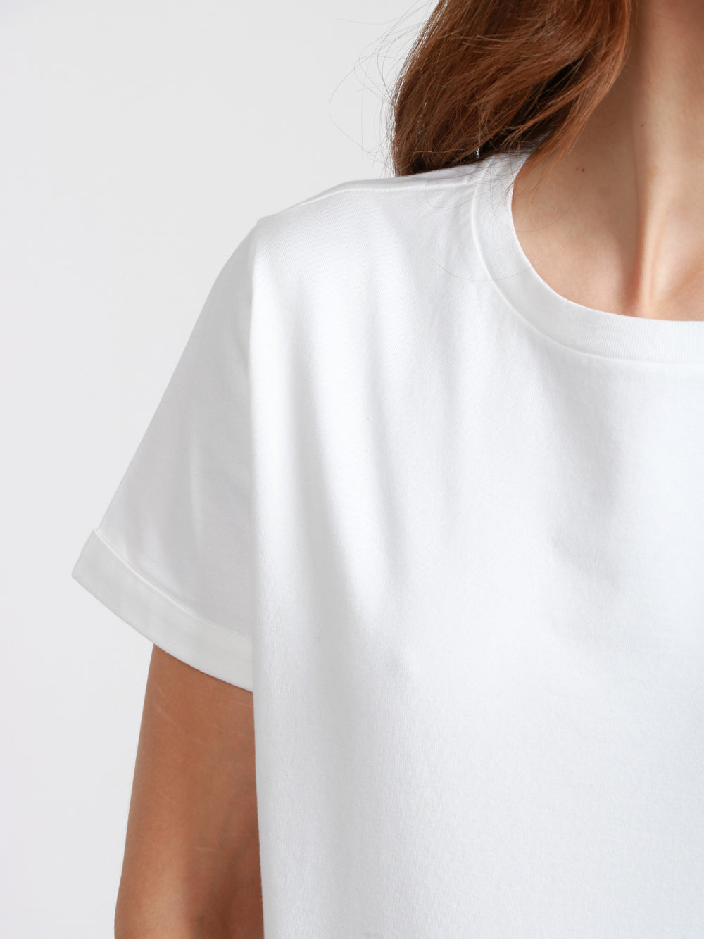 DONDUP T-shirt Girocollo in Cotone Bianca Basica Bianco latte