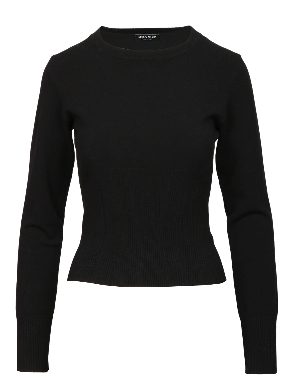 DONDUP Maglia in Viscosa Nera Nero