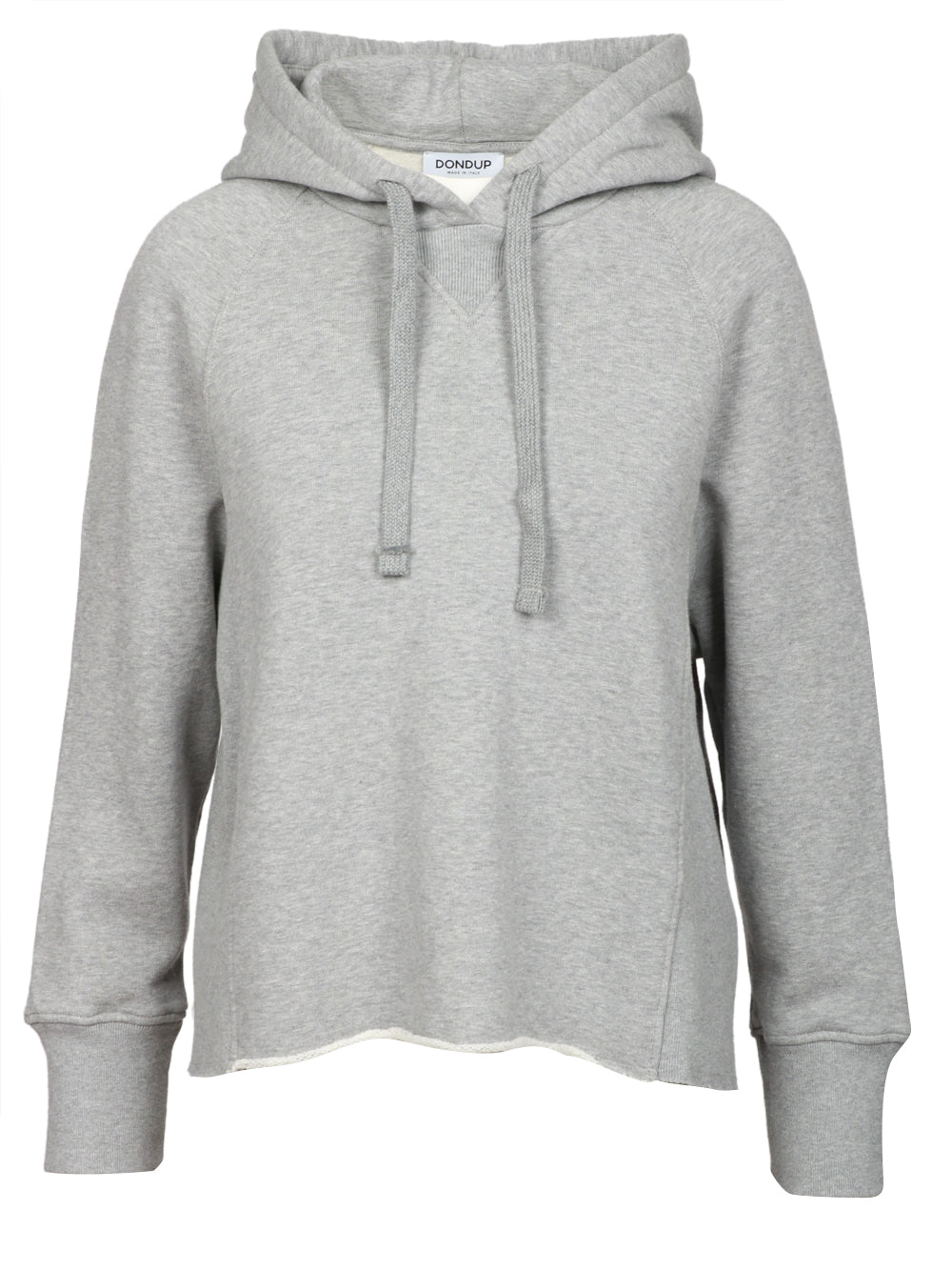 DONDUP Felpa con Cappuccio Garzata Grigia Grigio